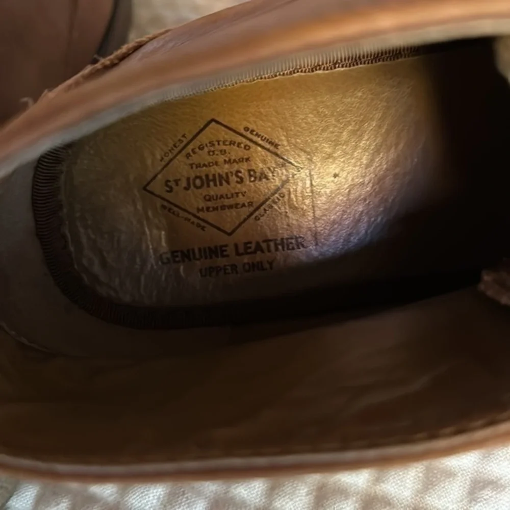 St johns bay cognac chukka boots size 12